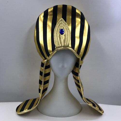 Womens Egyptian Queen Pharaoh Hat Headpiece Costume Accessories