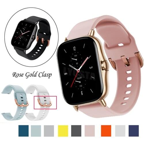 Silicone Wrist Band Strap For Huami Amazfit GTS 2e/Mini Smart Watch Band Sport Bracelet For Xiaomi Amazfit Bip S/U/Pro/GTR 42mm