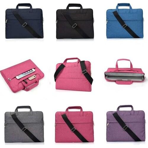 Laptop Bag 13.3 15.6 14 inch Waterproof Notebook Bag Sleeve For Macbook Air Pro 13 15 Computer Shoulder Handbag Briefcase Bag