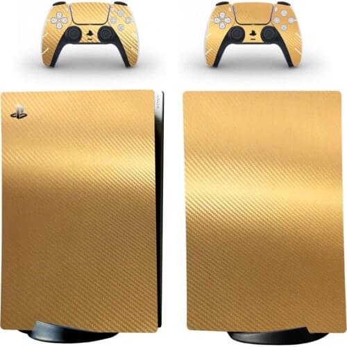 Carbon Fiber PS5 Digital Edition Skin Sticker Decal Cover for PlayStation 5 Console and Controllers PS5 Skin Sticker Decal Vinyl