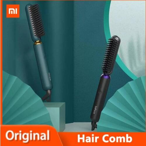 Xiaomi inFace Straight Curly Comb 5 Level Temperature Adjustment Automatic Turn Off Wet Dry Hair Use Curling Straightener Hair