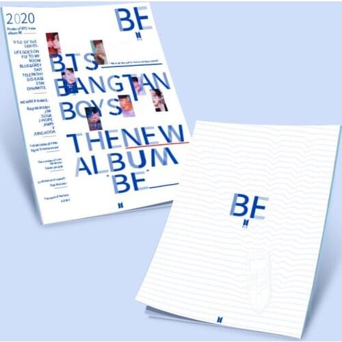 South Korean Groups K-POP Bangtan Boys New Album BE Mini Book Photo book Poster Photocard JUNG KOOK JIMIN