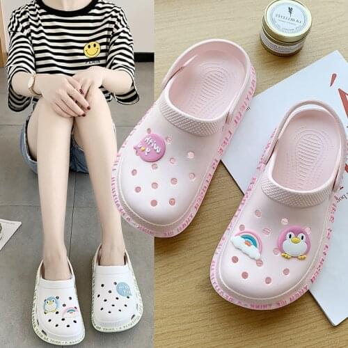 Shoes Women Ins Fashion Thick Bottom Baotou Anti Slip Fashion Slippers Summer Beach Shoes Womens Slippers Womens Shoes