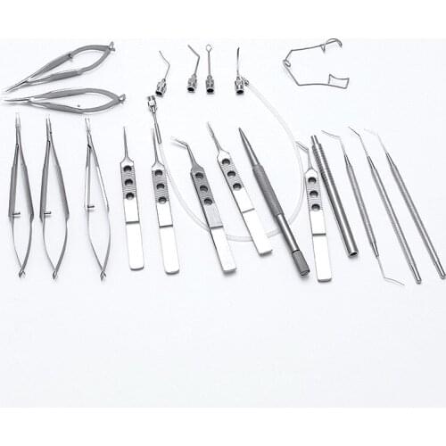 1 Set Ophthalmic Cataract Eye Micro Surgery Surgical Instruments with case box