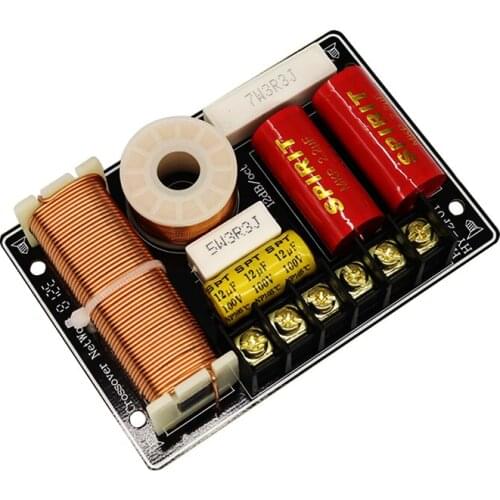 2Pcs Frequency Divider 2 Way 200W Tweeter Bass Crossover 2800Hz Intersect Frequency 4Ohm 8Ohm Speaker Filter Home Theater DIY