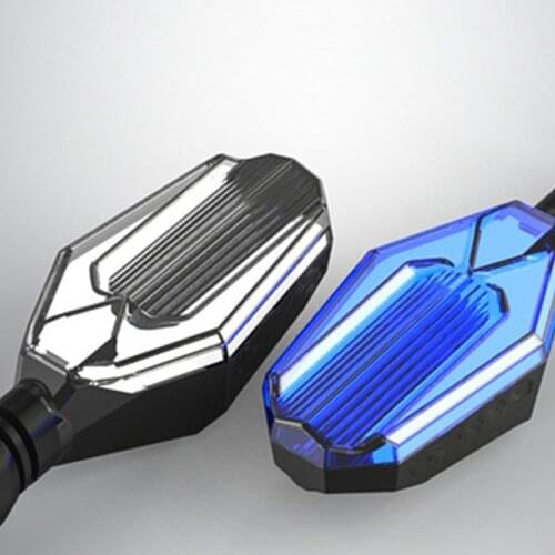 2 PCS Dual-color Motorcycle Turn Signal lights LED amber Indicators Blinkers Flashers lamp DRL white/red/blue for Harley Honda