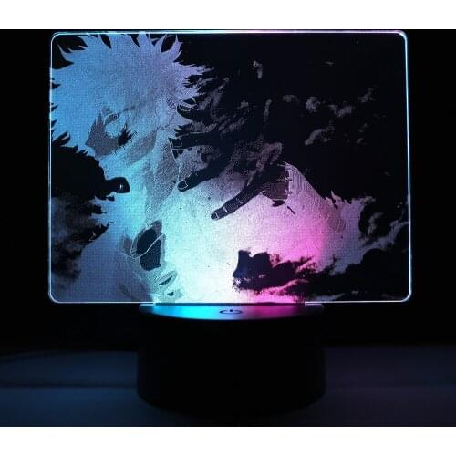 Boy Stretched Out His Hand Side View 3D Lamp Anime Figure Acrylic Light Guide Plate Home Decoration for Festival Birthday Gifts