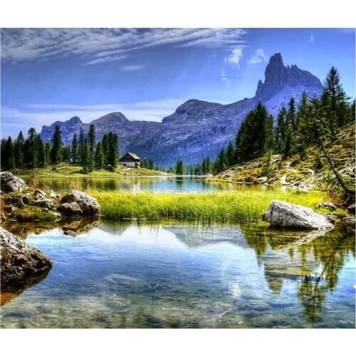 5D Diy Daimond Painting landscape Cross-stitch"natural scenery"3D Diamond mosaic Round Full Rhinestones Painting,wall art