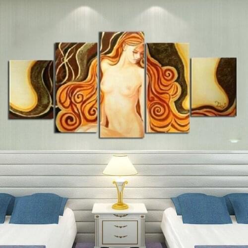 Body art modern abstract unframed oil painting on canvas hand painted naked women pictures home decoration