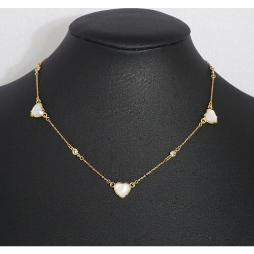 Elegant and sweet love shell multi-drop clavicle chain