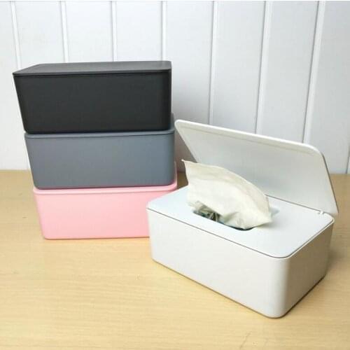 Tissue Box Wet Wipes Dispenser Holder Dry Wet Tissue Paper Case Box Wipes Napkin Storage Box Holder Container