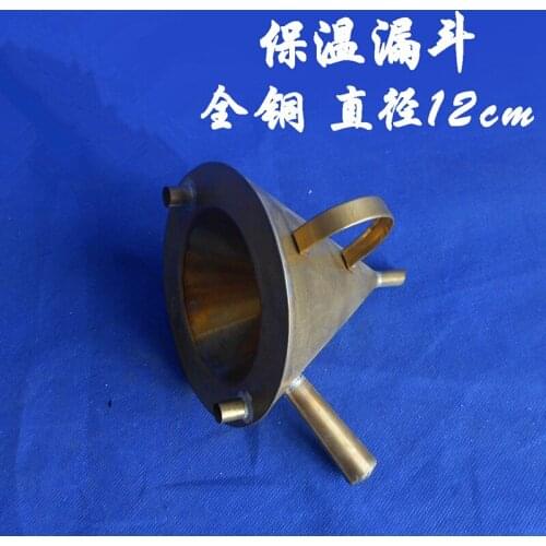 Copper insulation funnel All copper heat rate funnel Outer diameter 95mm Physics experiment equipment