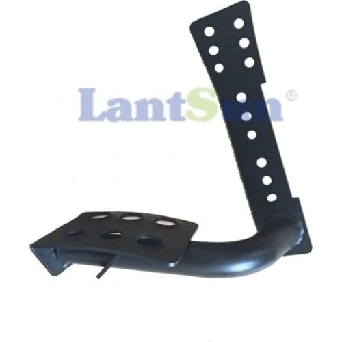 J018 Dead Pedal Left Side Foot Rest Steel for 2007-2018 Wrangler JK Unlimited Rubicon Sahara Accessories (1pc black) LANTSUN