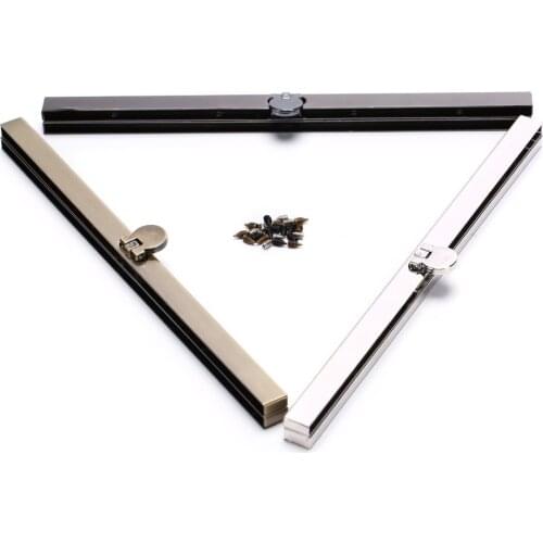 1PCS 19cm Metal Purse Frame For Wallet Making DIY bags accessory Antique Black Chrome Bronze tone