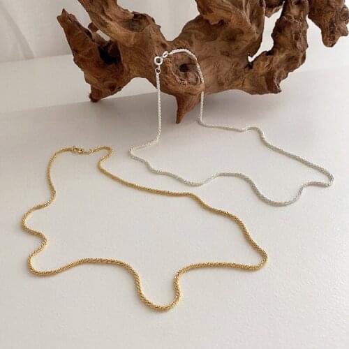 DAVINI Minimalist Choker Necklace For Women Gold Silver Color Chain Necklaces Collar Chokers Chains Necklace Women Jewelry MG257