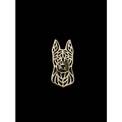 Trendy cute Dutch Shepherd vintage brooches plated silver plated men brooches fashion jewelry hand of king