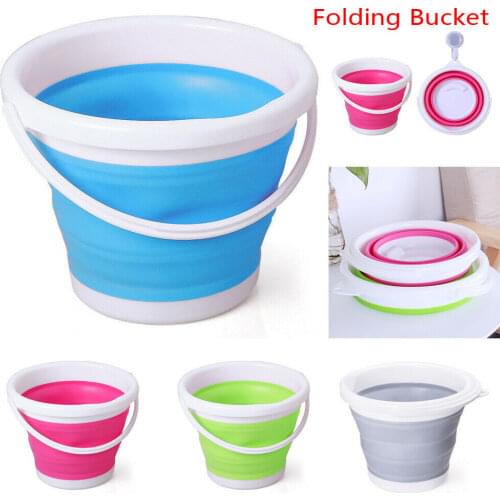Motohome Portable Foldable Tourism Water Tank Outdoor Folding Bucket Fishing Camping Car Wash Bucket RV Camper Accessories