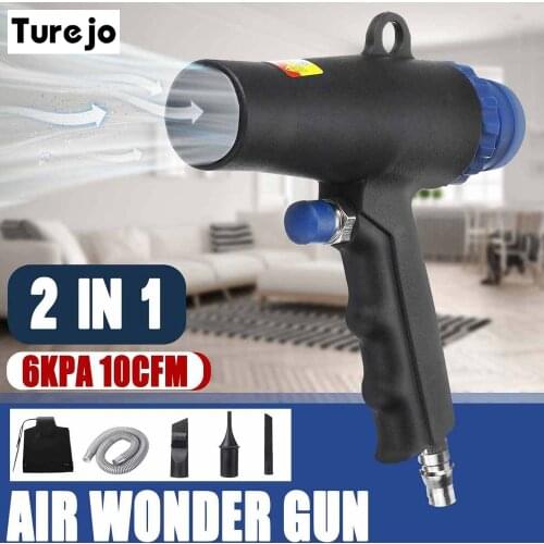 2 In 1 Pneumatic Vacuum Cleaner Kit Air Duster Compressor Air Vacuum Blow Pneumatic Suction Cleaning Tool For Debris Dust