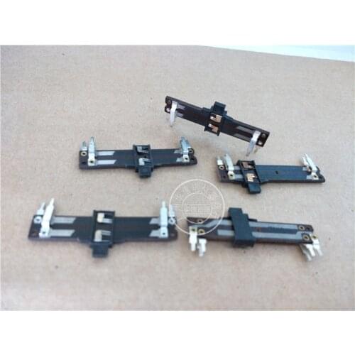 Original new 100% 5cm slider push double potentiometer A100K S100K X100K handle length 4MM (SWITCH)