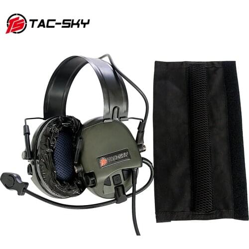 TAC-SKY TEA Hi-Threat Tier 1Silicone Earmuffs Edition Military Hearing Defense Noise Reduction Pickup Shooting Tactical headset