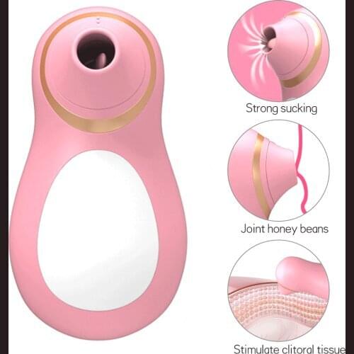 Oral Sex Sucking Vibrator Clit Stimulation G Spot Licking Vibrator 10Speed Silicone Vibrating Nipple Sucker Erotic Adult Sex Toy