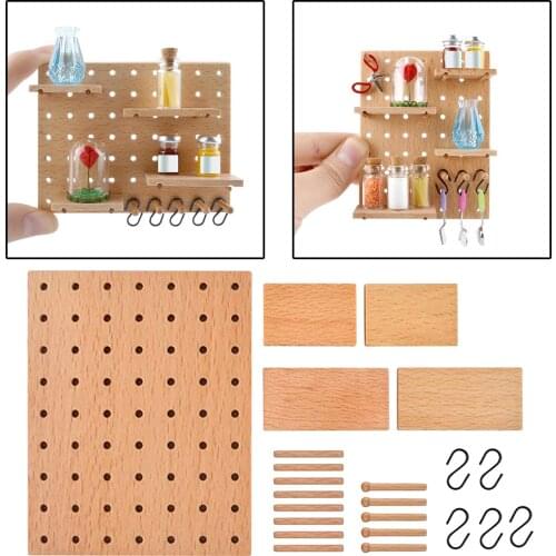 1/6 1/12 Dollhouse Miniature Accessories Mini Storage Rack Mini Kitchen Storage Shelf Model Toys