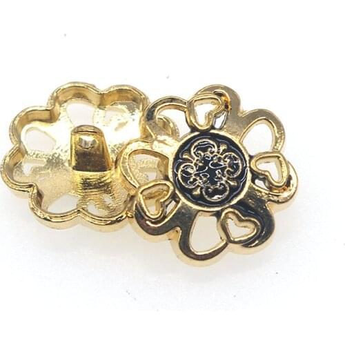 10pcs/lot Metal new fashion decorative buttons high quality Flower buttons for men shirt suit overcot sewing accessories