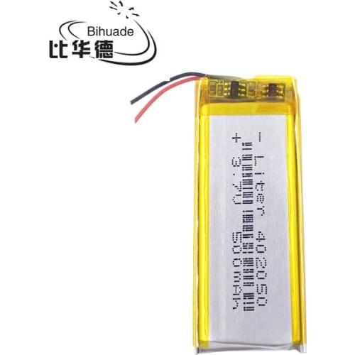 402050 042050 Replacement 382250P MP3 X19 + 3.7V 500mAh Lithium Battery