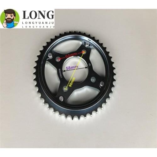 428 Chains44T/45T High quality Motorcycle Atv Dirt Bike Renthal Front rear Sprocket For Honda CBF125 CBF 125cc