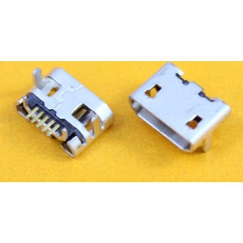50pcs/lot,4 feet DIP 5P SMD Micro USB Connector V8 Port Charge Socket Micro USB Jack,Small Ox horn DIY for repair mobile phone