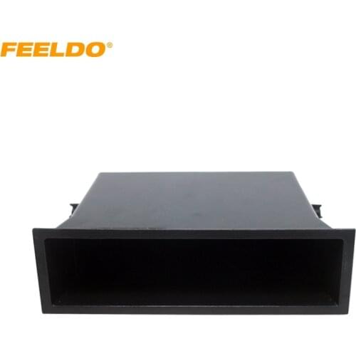 FEELDO 1DIN Car Stereo Radio Refitting Dash Installation Mounting Trim Fascia Kit Box Spacer For Nissan #HQ1570