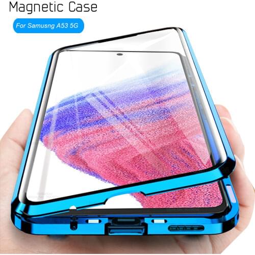 360° Protective Magnetic Adsorption Case For huawei p40 pro Back Glass Cover for huawei huavei p 40pro p40pro glass flip case