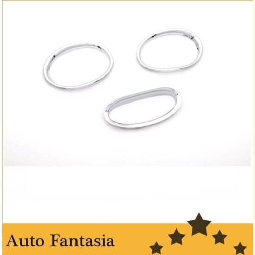 Chrome Front & Rear Fog Light Trim for Peugeot 206 / 206CC-Free Shipping