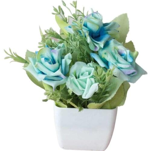 Artificial Flower Pot Bonsai Stage Bridal Wedding Arrangement Home Party Decor Flower + Vase Bonsai