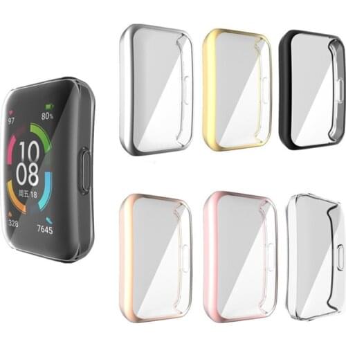 Full Edge Smartwatch Soft Protective Film full Cover Protection For -Huawei Honor Band 6 Watch Screen Protector Case M5TB