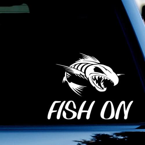 8"*5" Fish on Decal Car Truck Boat Bumper Window Sticker