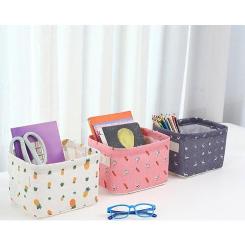 Desktop Storage Box Ligtweight Nice-looking Decorative Toy Boxes Sundries Organizer Stationery Eco-friendly Case Sundries Basket
