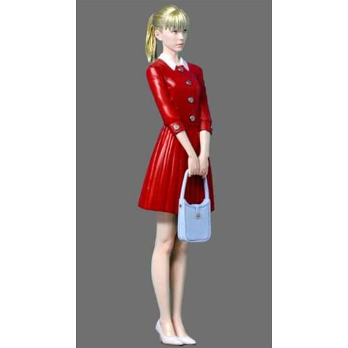 Unpainted Resin Figure 1/12 Scale Model Kit Rich Girl GK Assembly Models Kit Resin Colorless Self-Assembled Toy