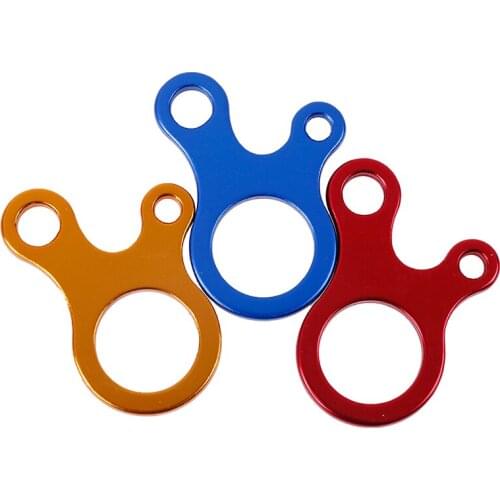 Wholesale Outdoor Camping Tent Parachute Cord Rope Buckle Aluminum Alloy Cord Buckle Tensioners Fastener Travel Kit 5Pcs/Lot