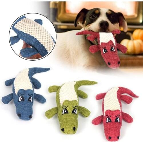 Squeak High Quality Soft Dog Beautiful Gifts Plush Toy New Arrival Crocodile New Toys Comfortable Party Pet Toys