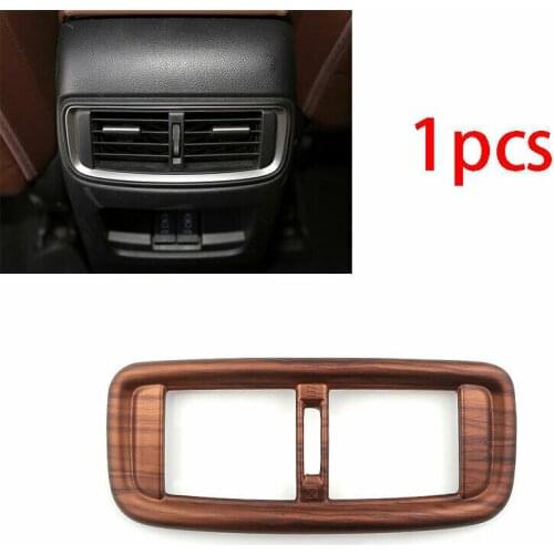 Fit for Honda CRV CR-V 2017-2020 ABS Wood Grain Rear Air Outlet Vent Cover Trim Car modification Auto parts
