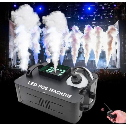 Professional With 24x9w Led Lights 1500w Smoke Machine Dmx512 Upward Spraying Fog Machine For Party Club Disco Dj Bar Nightclub