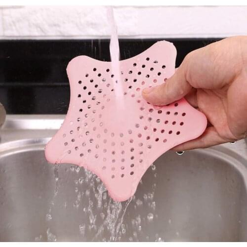 Five-Pointed Star Kitchen Shower Anti-Clogging Floor Drain Filter Sink Strainer Bathroom Shower Drain Sink Drains Cover