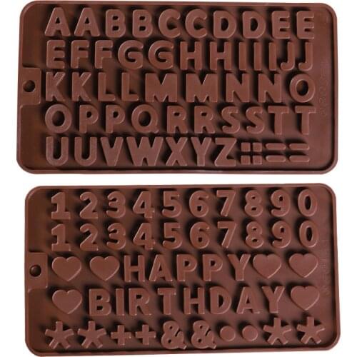 3D Russian Alphabet Silicone Mold Letters Chocolate Mold Cake Decorating Tools Tray Fondant Molds Jelly Cookies Baking Mould