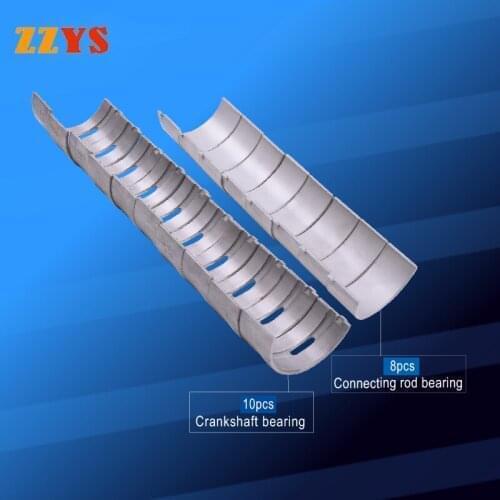 STD Oversize 0.25 0.5 Con Rod Connecting Rod Crankshaft Main Bearing Set for Yamaha YZF600 YZF 600 R6 Race-Blu Special Editon 14