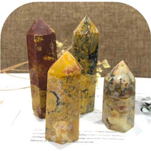 Crazy Agate Wand Point Natural Stones Minerals Crystals Gems Healing Reiki For Home Decoration Gemstones