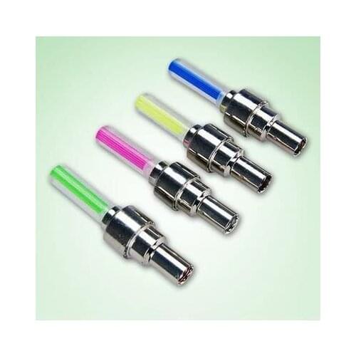 Bicycle LED lamp valve nozzle lamp Bicycle lamp Mountain bike night riding equipment Spoke lamp colorful light