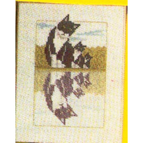 Cross stitch Handmade 14CT Counted Canvas DIY,Cross-stitch kits,Embroidery -Lanarte 33889 Cat by the water 20-25