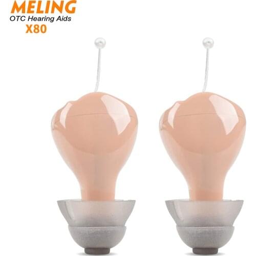 X80 Hearing Amplifiers for Seniors Adult Noise-Cancelling - Digital Voice Amplifier Elderly Listening Assistance Device, ITC