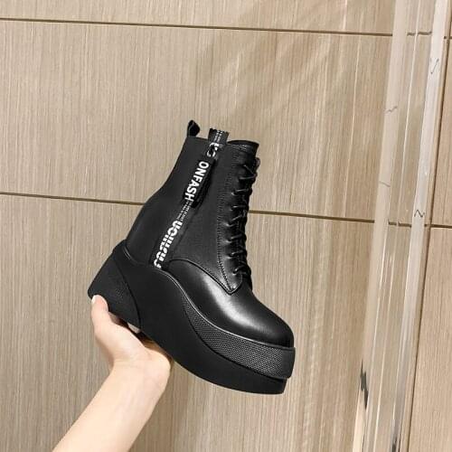 New Winter women shoes natural Genuine leather boots ankle bottom of thick Warm fur Female boots 100% cowhide Chelsea snow boots